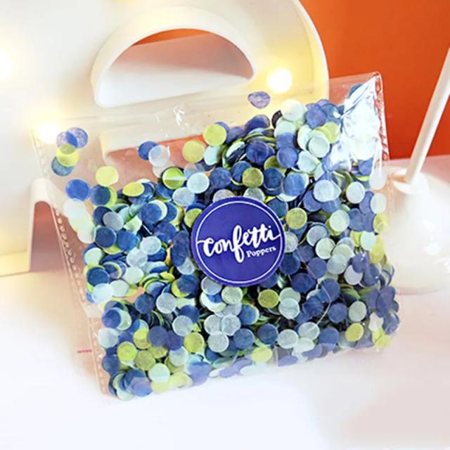 Confete Colorido de Papel para Casamentos e Aniversários - Acessórios para Decoração e Enchimento de Balões