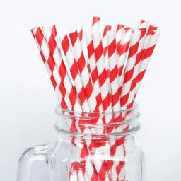 Canudos de papel descartáveis, 25 peças, colorido, listrado, chá de bebê, crianças, aniversário, natal, festa de casamento, suprimentos de decoração - Image 5
