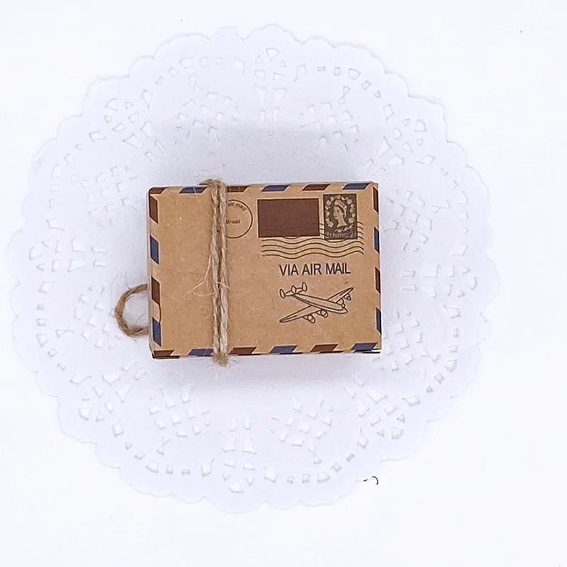 Caixas lembranças para eventos, 25 und., viagem, tema air mail, casamento, lembrança, caixa de presente, embalagem de doces, festa, artigos de presente - Image 1