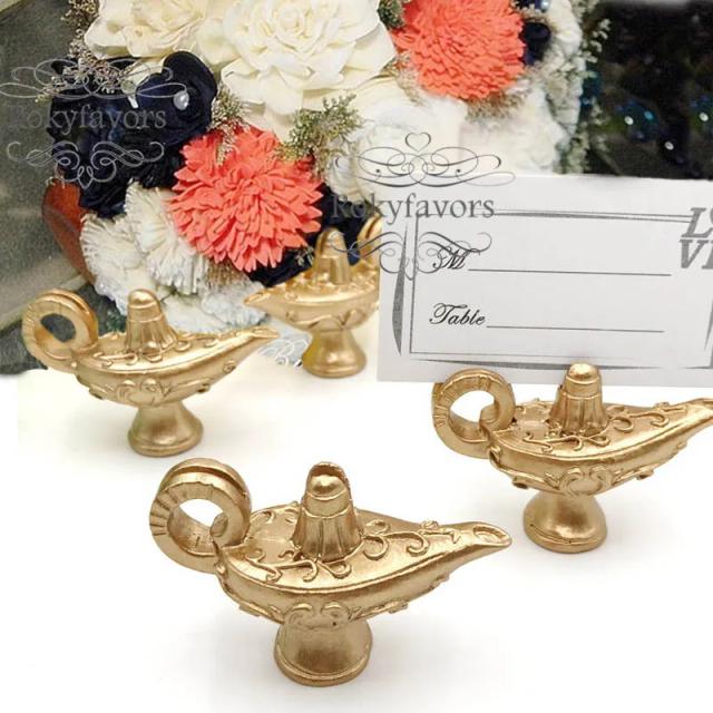 Prendedores de Cartões com Lâmpada Dourada - 70 Peças para Decoração de Festas, Casamentos e Aniversários, Tema Mágico