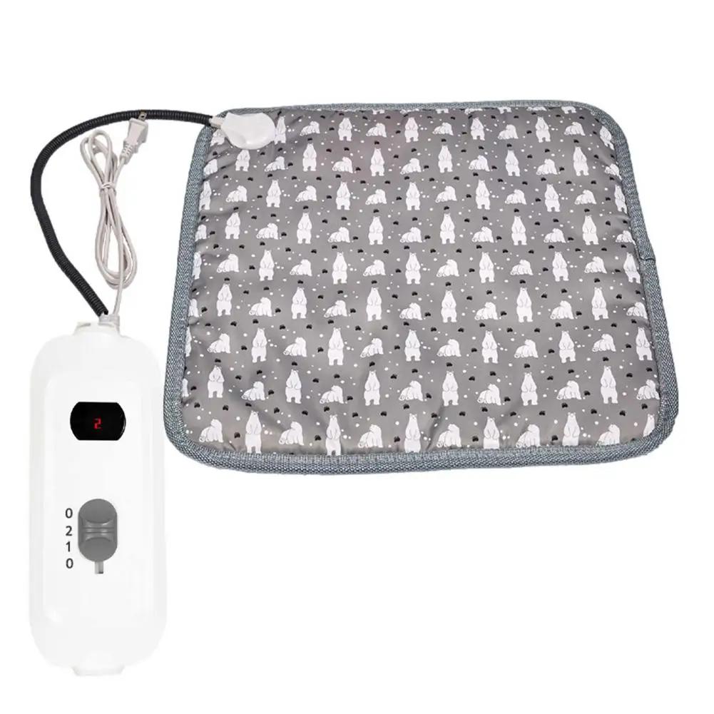 Almofada de calor do animal estimação esteira de aquecimento elétrica cama do cão de estimação filhote de cachorro mais quente inverno quente cobertor almofada à prova dwaterproof água - Image 1