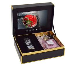 Caixas De Presente De Flores Com Display LCD, Luxuosa Caixa De Vídeo, Personalizável, Festa De Casamento, Novo Estilo, 7 polegadas - Image 3