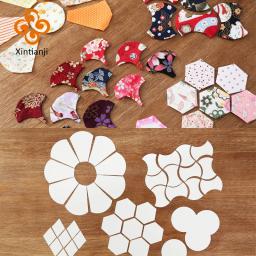 Patchwork interface tecido modelo de papel placa artesanal pano diy ferramenta materiais 24 especificações 100 unidades/pacote tj1802 - Image 1