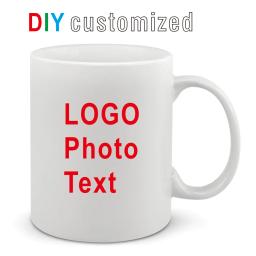 Diy personalizado 350ml 12oz cerâmica caneca impressão imagem foto logotipo texto personalizado copo de leite café presente criativo bonito - Image 1