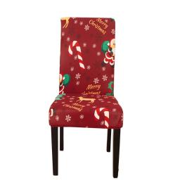 Presente de natal decoração cadeira capa para festa cadeira slipcover estiramento capas para animais de estimação material elástico - Image 3