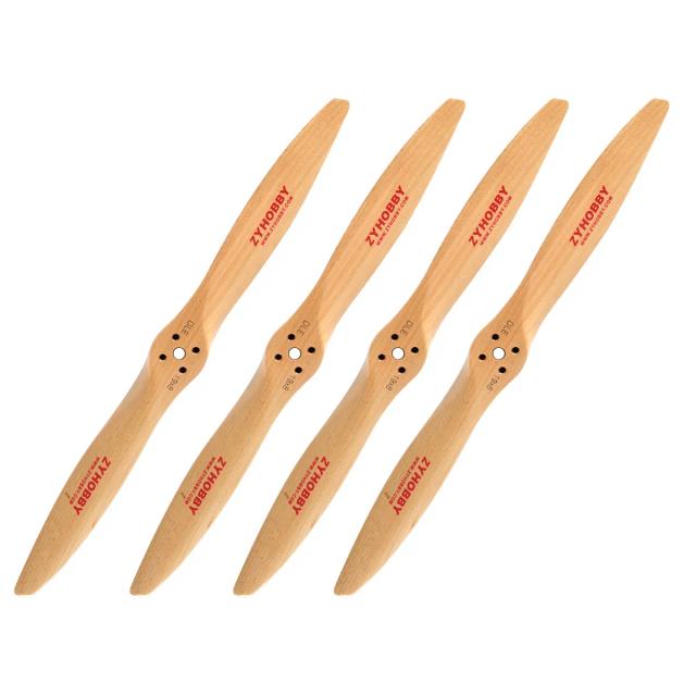 Gasolina de Madeira CW Propeller Perfurado para Motores a Gás DLE - Tamanhos 19x8, 18x10 e 20x10 - 1 Unidade