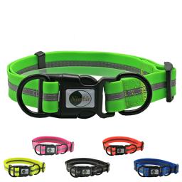 Ágil de alta qualidade coleira cachorro pvc ajustável à prova dwaterproof água reflexivo gato collar anti sujo fácil limpo filhote cachorro grande pequeno pet coleiras - Image 1