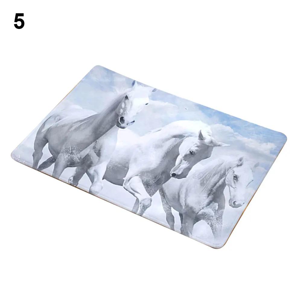Tapete de flanela antiderrapante, Capacho de cavalo correndo, Tapete de entrada, Tapete, Tapete De Cozinha, Home Decor, 40x60cm - Image 1