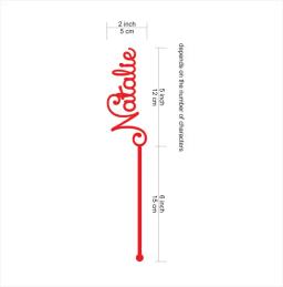 Suporte de bebida personalizado para casamento, utensílio de acrílico dourado, para coquetel, selecionado, com nome, varas de mesa de aniversário - Image 4