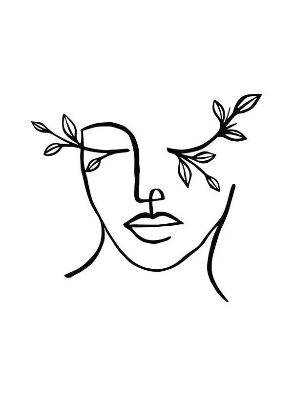 Arte Abstrata Minimalista Nórdica: Decoração Elegante para a Sala de Estar com Pinturas em Tela e Posters de Linha