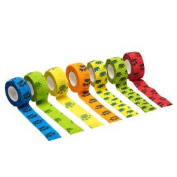 50rolls pet auto-adesivo elástico bandagem gato do cão gaze fixação conjunta ferida curativo bandagem ajuda nonwovens cor clínica suprimentos - Image 1