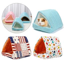 Ninho de pelúcia macio para pequenos animais, cama de dormir, casa quente, caverna, suprimentos para animais, pequeno, hamster, cobaia - Image 1