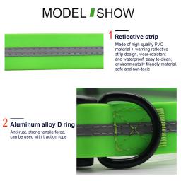 Ágil de alta qualidade coleira cachorro pvc ajustável à prova dwaterproof água reflexivo gato collar anti sujo fácil limpo filhote cachorro grande pequeno pet coleiras - Image 5
