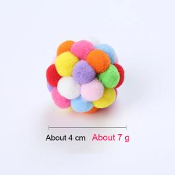 Bola de pelúcia interativa para gato, brinquedo para treinamento, com sino, para brincar de mastigar - Image 6