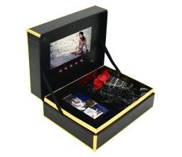 Caixas De Presente De Flores Com Display LCD, Luxuosa Caixa De Vídeo, Personalizável, Festa De Casamento, Novo Estilo, 7 polegadas - Image 1