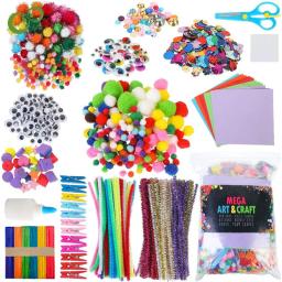 Artes e Artesanato Suprimentos para Crianças, Brinquedos com lantejoulas, Adesivo de Diamante, Espuma, Tudo em Um, DIY, Projeto de Artesanato Escolar - Image 1