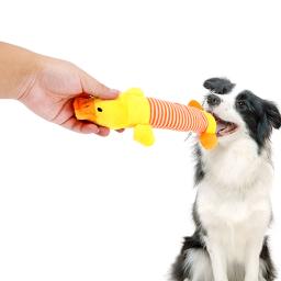 Brinquedo de pelúcia para animais de estimação, brinquedo de pelúcia engraçado com som de boneco para cachorro e gato, de elefante, pato, porco, adequado para todos os animais de estimação - Image 4