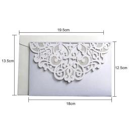 Cartões de visitas e convite de casamento cortados a laser, personalize sua empresa com cartões rsvp, produtos para convites de festas, com 10 peças - Image 6