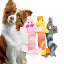 Brinquedo de pelúcia para animais de estimação, brinquedo de pelúcia engraçado com som de boneco para cachorro e gato, de elefante, pato, porco, adequado para todos os animais de estimação - Image 2