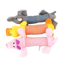 Brinquedo de pelúcia para animais de estimação, brinquedo de pelúcia engraçado com som de boneco para cachorro e gato, de elefante, pato, porco, adequado para todos os animais de estimação - Image 5