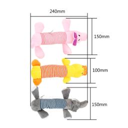 Brinquedo de pelúcia para animais de estimação, brinquedo de pelúcia engraçado com som de boneco para cachorro e gato, de elefante, pato, porco, adequado para todos os animais de estimação - Image 6