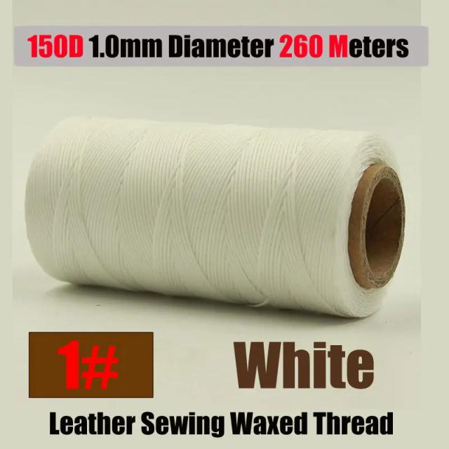 Máquina de Costura de Mão para Artesanato em Couro com Fio Encerado - Ferramenta Ideal para Bordas, Cintos e Sapatos