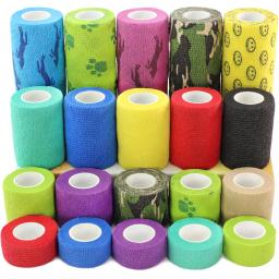 Bandagem elástica para cães e gatos, fita esportiva multifuncional à prova d'água e adesiva para animais de estimação, 1 peça - Image 2