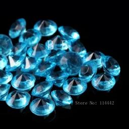 Confete de diamante acrílico 100 com 12 cores em estoque 10mm cristais de espalhamento de mesa de casamento decoração - Image 5