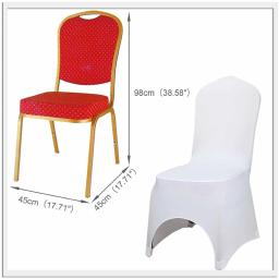 Capas para cadeira de casamento 100 pçs, venda por atacado, elastano, elástico, capa para cadeira, evento para festa, fabricante de lycra, antiderrapante - Image 2