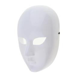 Máscaras de fantasia para decoração de festa Acessórios DIY Máscara sem pintura Máscara facial branca em branco Masquerade - Image 4