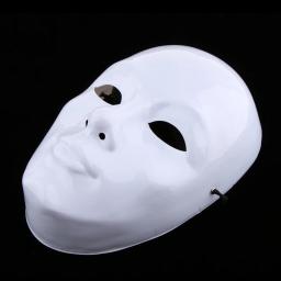 Máscaras de fantasia para decoração de festa Acessórios DIY Máscara sem pintura Máscara facial branca em branco Masquerade - Image 5