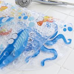 Cute Anti-Slip PVC Bathtub Mats com otário para crianças, Fish Animal Mats, Tapete de banheiro, Tapete de banho de chuveiro, Almofada de massagem macia, 20 cores, novo - Image 3