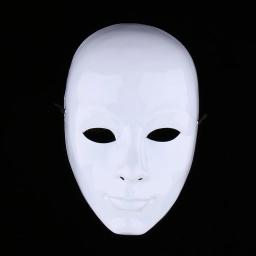 Máscaras de fantasia para decoração de festa Acessórios DIY Máscara sem pintura Máscara facial branca em branco Masquerade - Image 3