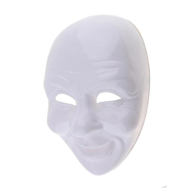 Máscaras de Fantasia para Decoração de Festa Acessórios DIY Máscaras Faciais Brancas para Eventos Mascarados