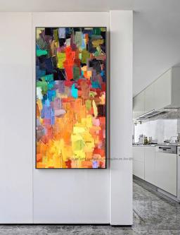 Quadros abstratos e modernos, quadros decorativos para salão de beleza, quadros decorativos para sala de estar - Image 4