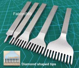 12pçs 3 estilos de costura artesanal de couro, ferramenta de costura profissional-linha, cinzel, costura, kit de ferramentas de perfuração de ferro, escultura de faca awl - Image 2
