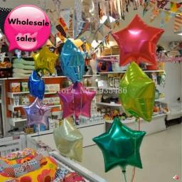Balões de alumínio para decoração de festa, esferas infláveis de hélio com 5 pontas - Image 3