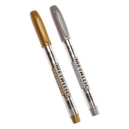 Impermeável Permanente Pintura Canetas Marcador, Ouro, Prata, Caneta Artesanato, Papelaria Estudante, Arte Suprimentos, 1.5mm, 1Pc - Image 6