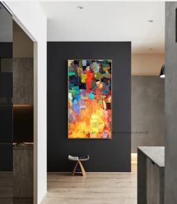 Quadros abstratos e modernos, quadros decorativos para salão de beleza, quadros decorativos para sala de estar - Image 5