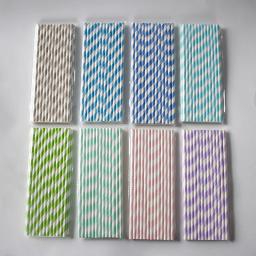 Canudos de papel descartáveis, 25 peças, colorido, listrado, chá de bebê, crianças, aniversário, natal, festa de casamento, suprimentos de decoração - Image 3