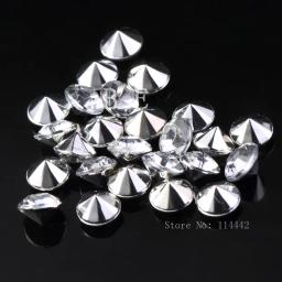 Confete de diamante acrílico 100 com 12 cores em estoque 10mm cristais de espalhamento de mesa de casamento decoração - Image 4