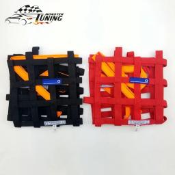 Ajuste de rede de segurança para carro, monster 20 "x 17", rede protetora de janela de carro de corrida, drift rally, vermelho e preto - Image 1