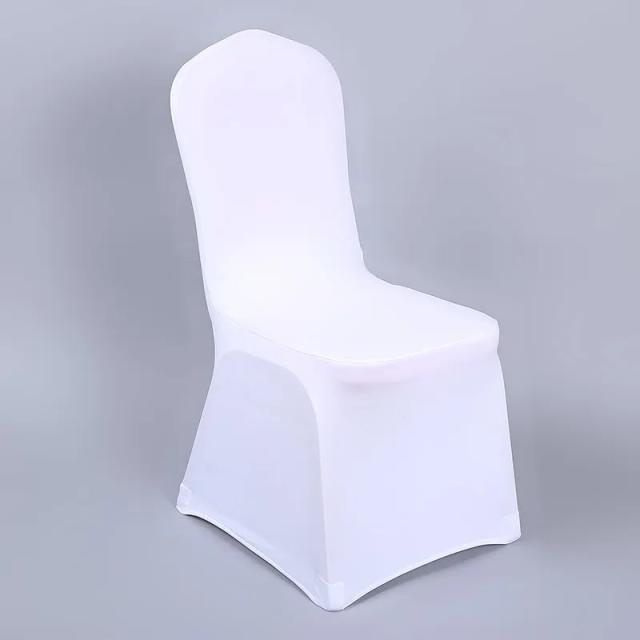 Capa de Cadeira em Poliéster Spandex Universal para Eventos, Casamentos e Reuniões - Branco, Atacado, 1 Unidade
