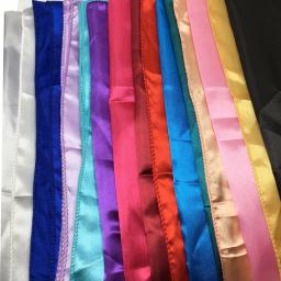 50/100 pçs casamento cetim cadeira faixas cadeiras de festa bandas nó capa decoração cadeiras arco para cadeira decoração banquete 15x275cm - Image 5