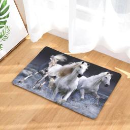 Tapete de flanela antiderrapante, Capacho de cavalo correndo, Tapete de entrada, Tapete, Tapete De Cozinha, Home Decor, 40x60cm - Image 5