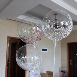 Um balão transparente gigante, balão bobo, bolha colorida, festa de aniversário, decoração do casamento, aniversário - Image 1