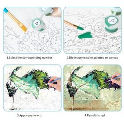 CHENISTORY Pintura Moderna Por Número Abstrato Mulher Desenho Na Lona Pintado À Mão Acrílico Imagem Por Número Kits Decoração Home - Image 6