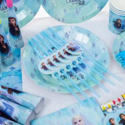 Decoração para festa com tema de frozen, temas da disney para aniversário de bebês, meninas, batismo, princesa - Image 3