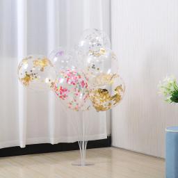 Transparente lantejoulas látex balão, decoração do casamento, festa de aniversário suprimentos, confete, atacado, 12 polegadas, 10 pcs - Image 5