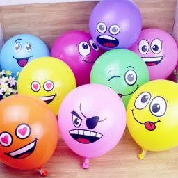 Balões de látex com smile, 10 peças, 12 polegadas, decoração de festa de aniversário, símbolo de expressão do balão, brinquedos para crianças - Image 3